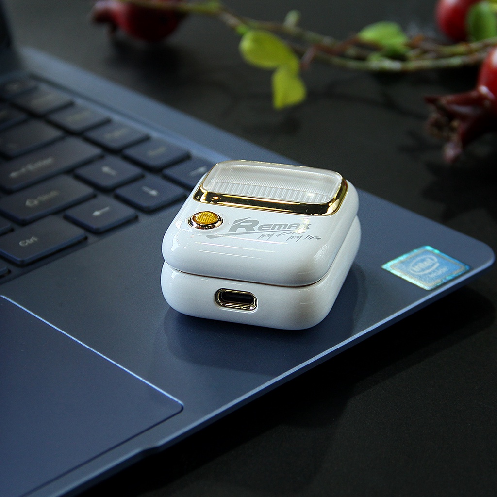 Tai nghe True Wireless Remax TWS-38 Phong Cách Retro - Bluetooth V5.0 Chạm Cảm Ứng Bass mạnh Có Mic Đàm Thoại Remax