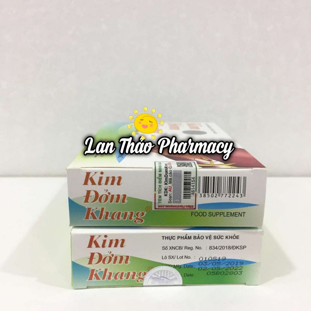 KIM ĐỞM KHANG CHÍNH HÃNG HỘP 30 VIÊN CÓ TEM TÍCH ĐIỂM HỖ TRỢ ĐIỀU TRỊ SỎI MẬT GIÁ TỐT