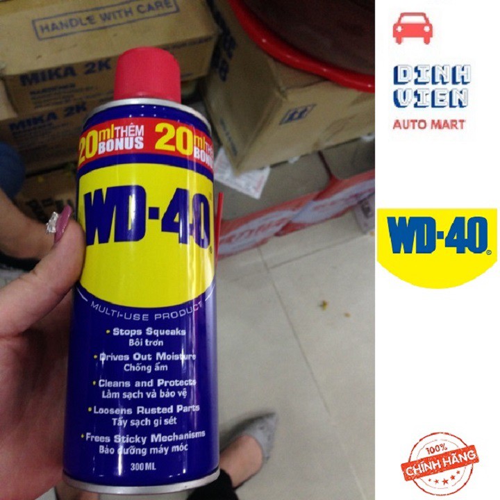 [ Tiện Ích] Chai xịt Bôi trơn Làm sạch Thẩm thấu Chống ẩm WD-40 Multi-Use Product 300ml giúp bảo vệ đồ dùng của bạn