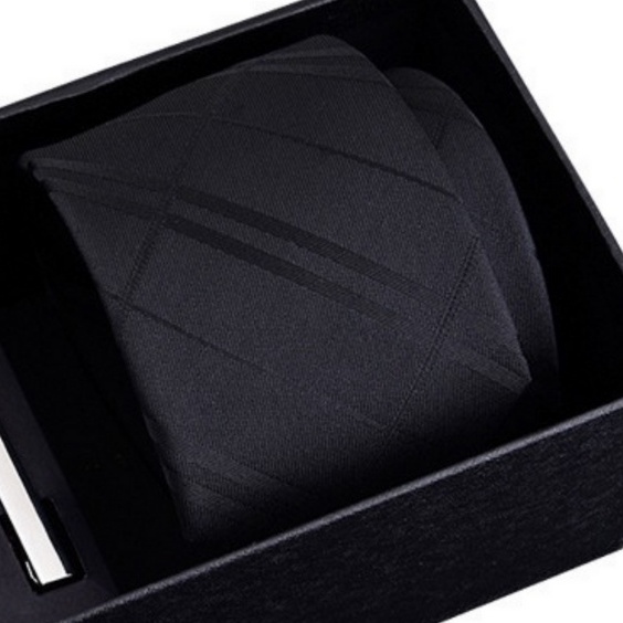 Bộ Cà vạt 6cm làm Quà tặng cho nam, gồm Cà vạt bản nhỏ, Kẹp cà vạt, Ghim cài áo thời trang Nam CCV-01