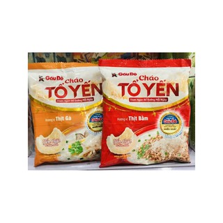cháo tổ yến gấu đỏ vị thịt bằm,vị gà 50g