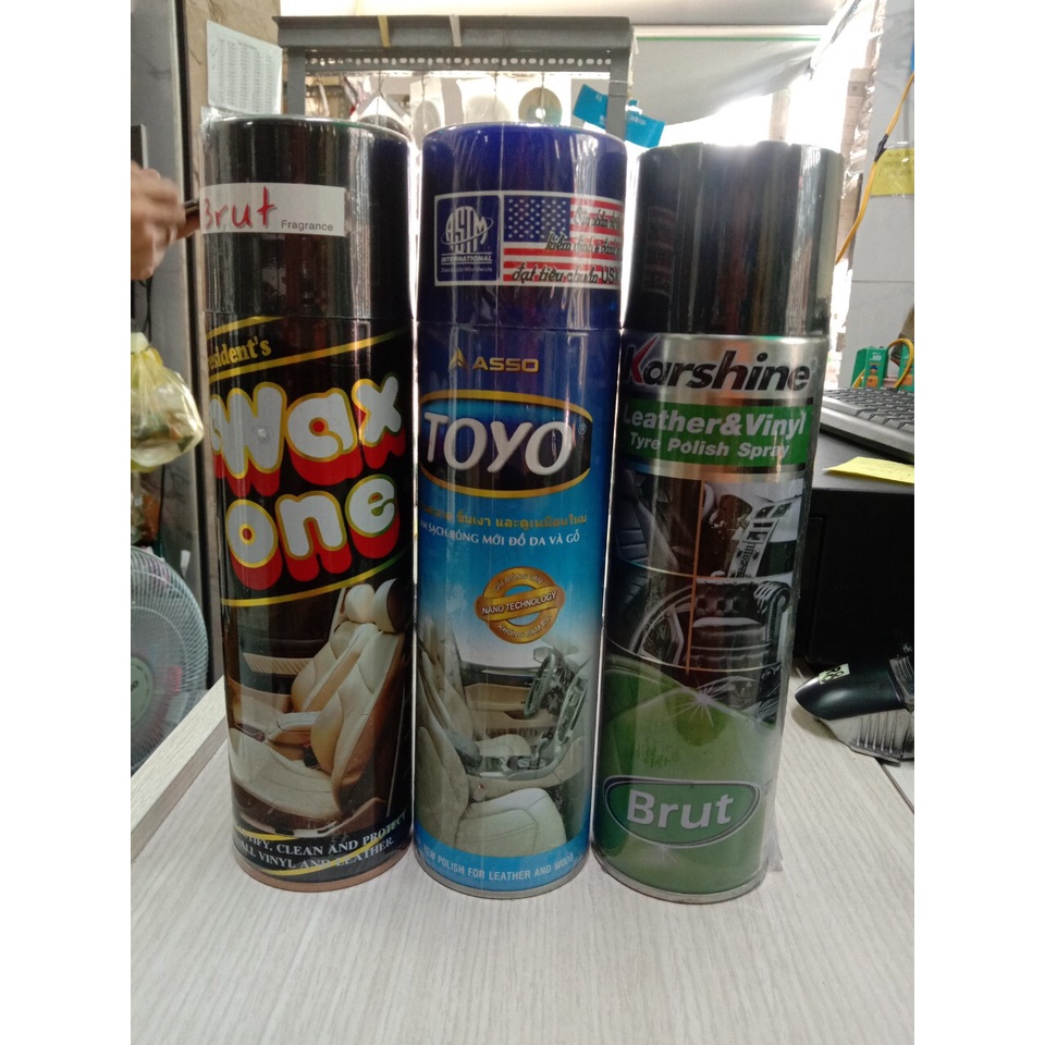 Chai Xịt Bóng - Làm Sạch Đồ Da Xe Máy, Ô Tô - Chai Xịt Bóng Xe Máy - Chai Xịt Vệ Sinh Nội Thất Ô Tô