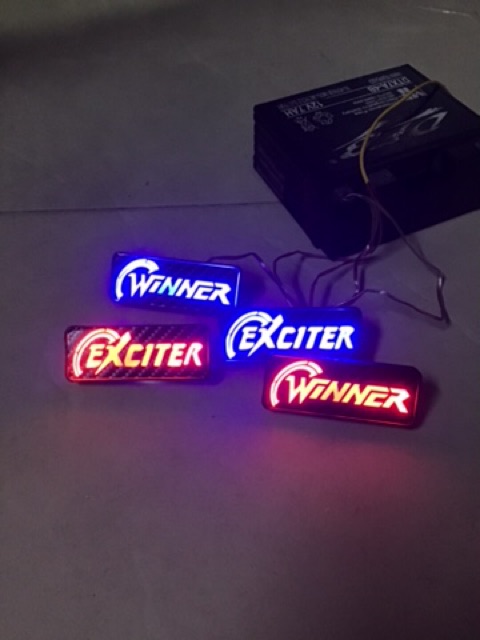 Chữ đèn led gắn dè xe exciter và winner