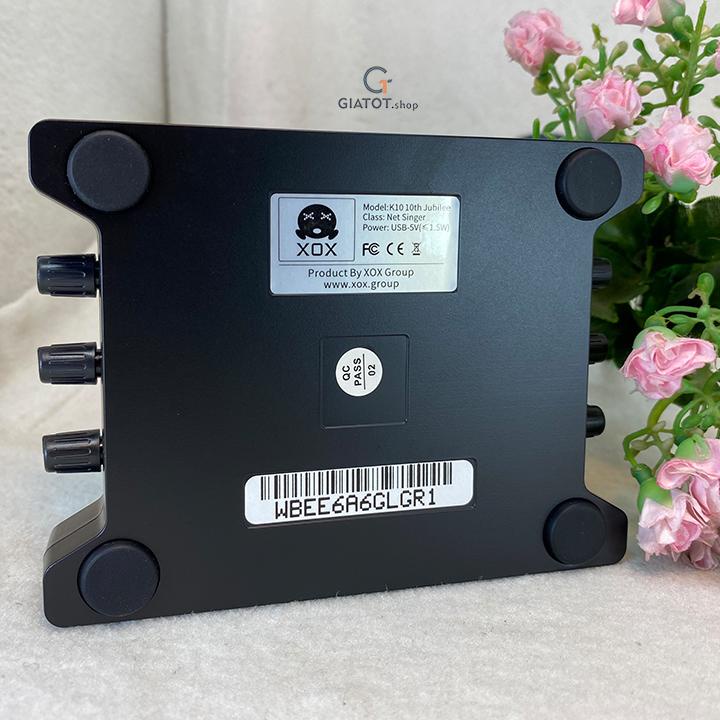Sound card XOX K10 phiên bản đặc biệt tiếng anh 2020 cao cấp, hàng đẹp GiatotHN