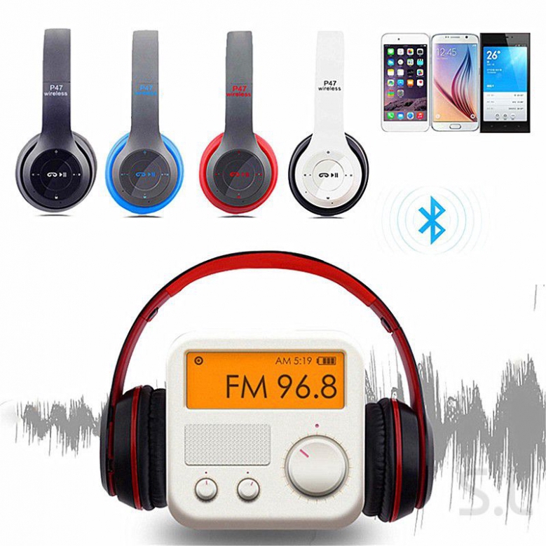 Tai nghe Folding P47 Tai nghe Bluetooth 4.1 Tai nghe Bluetooth Tai nghe cho điện thoại thông minh