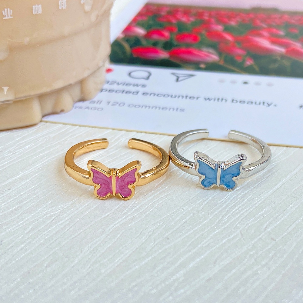 Nhẫn Hình Bướm Hàn Quốc Mới Cho Nữ