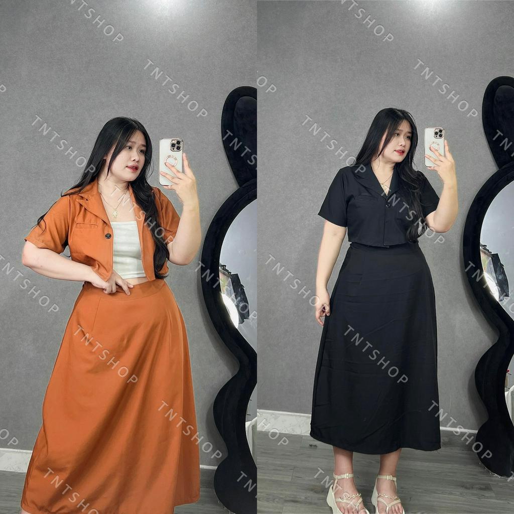 SET VEST 3 MÓN CHÂN VÁY DÀI [TNT SHOP BIGSIZE 60KG 90KG]