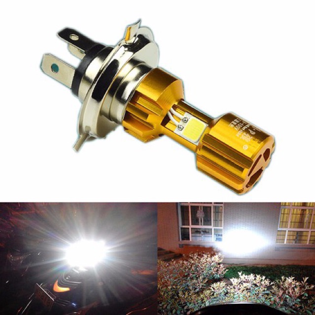 Đèn Led pha xe máy Chân H4
