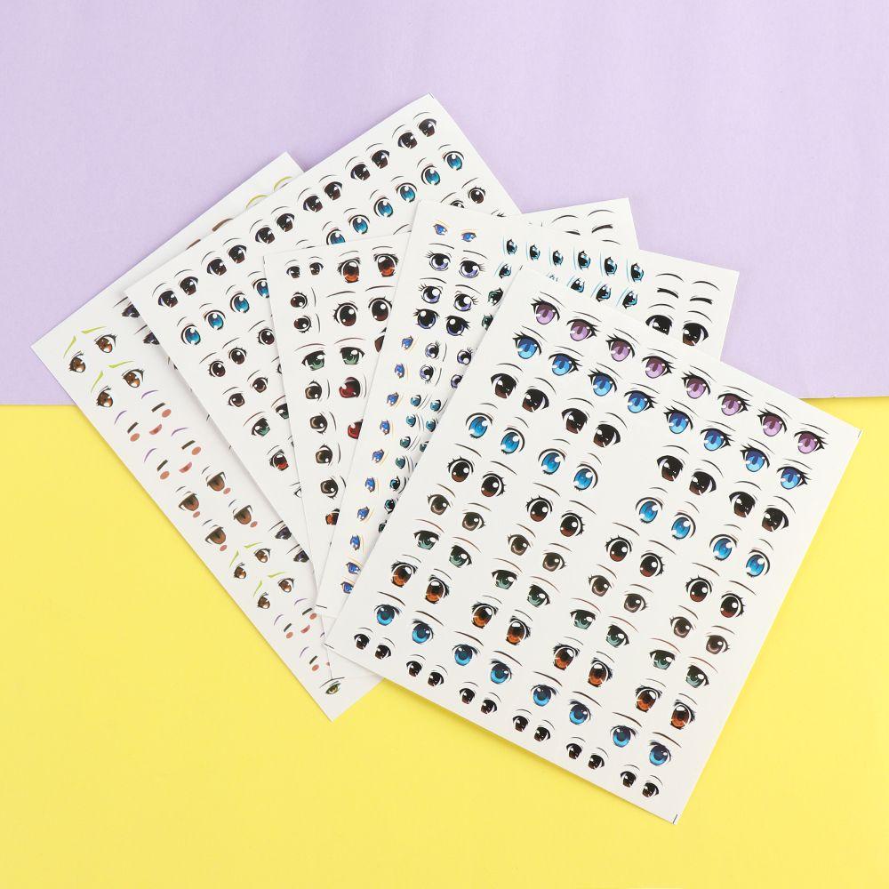 1 Tờ Sticker Hoạt Hình Dán Búp Bê Giáo Dục Dễ Thương