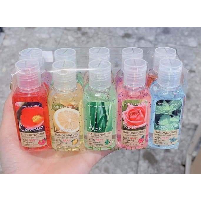 Gel Rửa Tay Khô Diệt Khuẩn Nature Republic Hand & Nature Sanitizer Gel 30ml | BigBuy360 - bigbuy360.vn