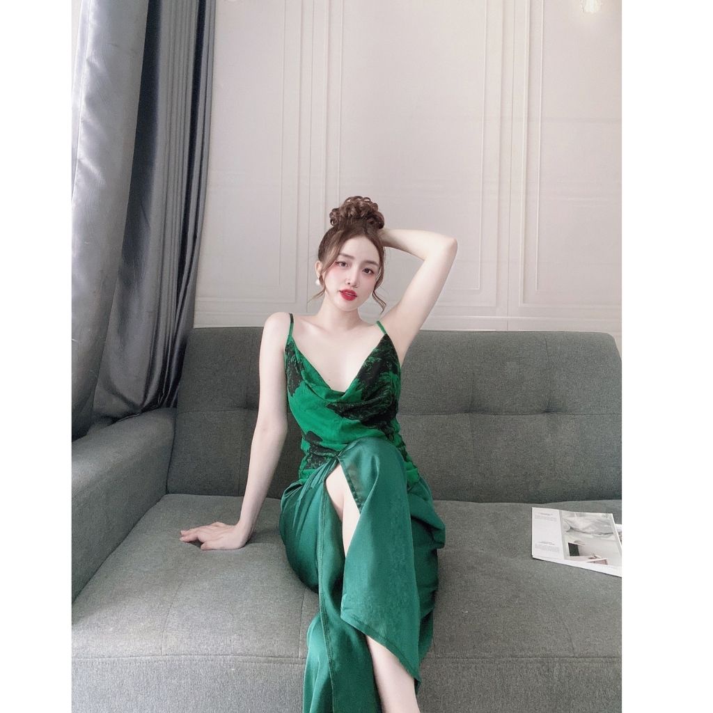 Đồ ngủ nữ❣️FREE SHIP❣️Đồ ngủ sexy lụa Chiffon phối Satin cao cấp mềm mại xinh xắn &lt; 62KG