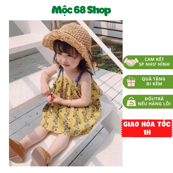 [Ảnh thật] Mũ cói mềm trẻ em, nón cói mềm trẻ em đi biển