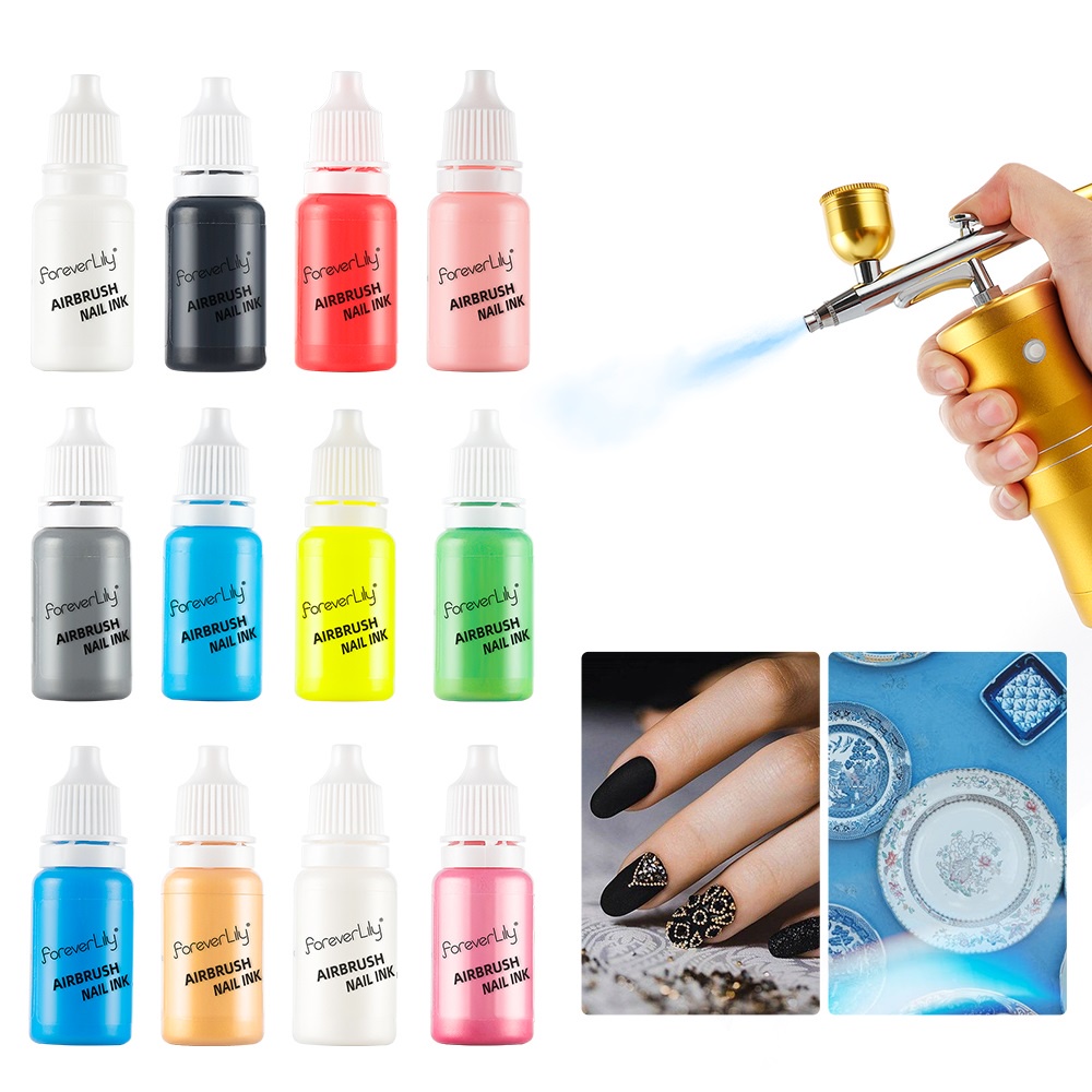 Foreverlily Bột Sơn Móng Tay Epoxy Resin Đậm Màu Sắc Tố Cao DIY