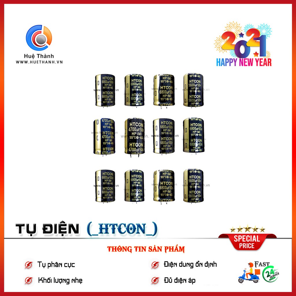 Tụ điện mới 100%, chất lượng tốt, đảm bảo tin dùng, giá rẻ, linh kiện điện tử