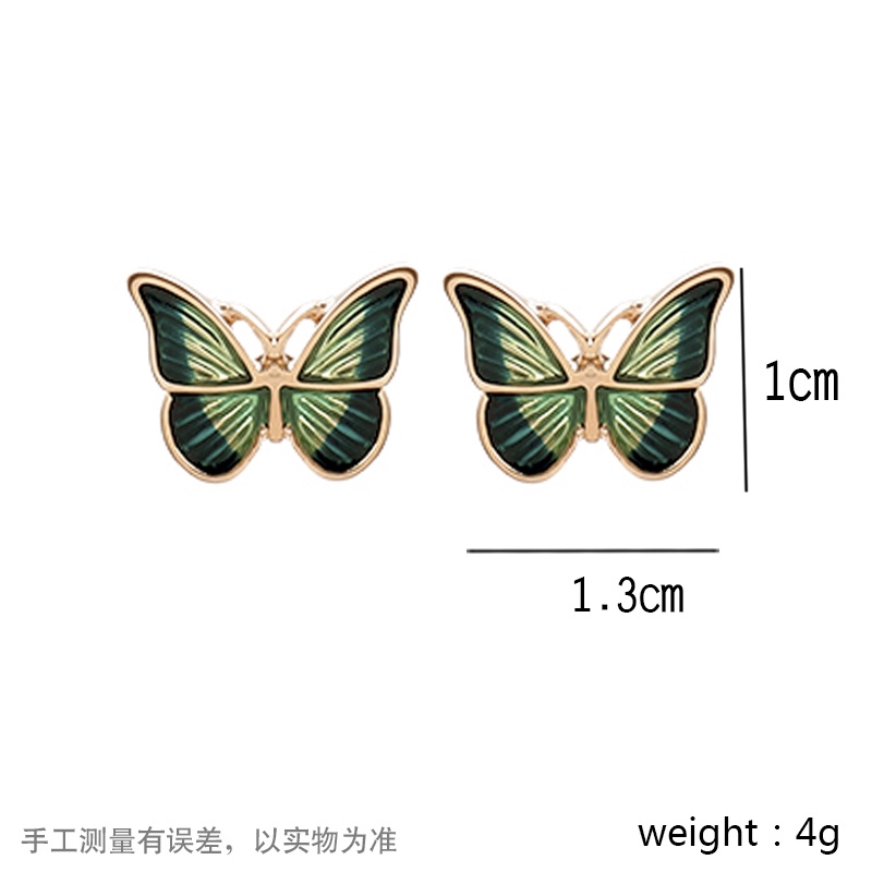 Đôi khuyên tai mạ bạc 925 hình bướm thời trang thanh lịch