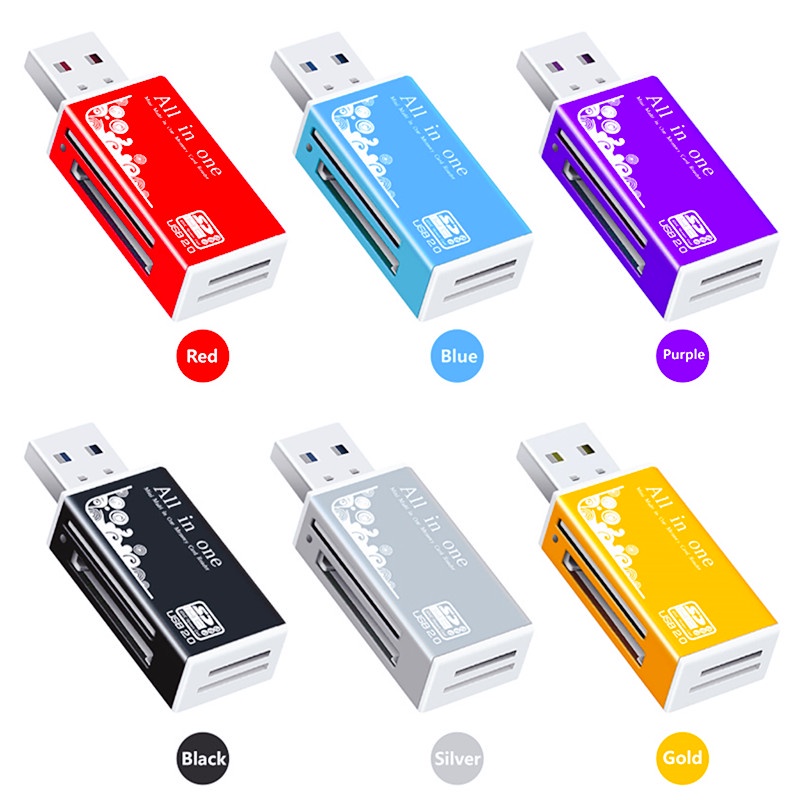 Đầu Đọc Thẻ Nhớ OTG SD USB C 2 Trong 1 USB TF / Mirco SD Thông Minh