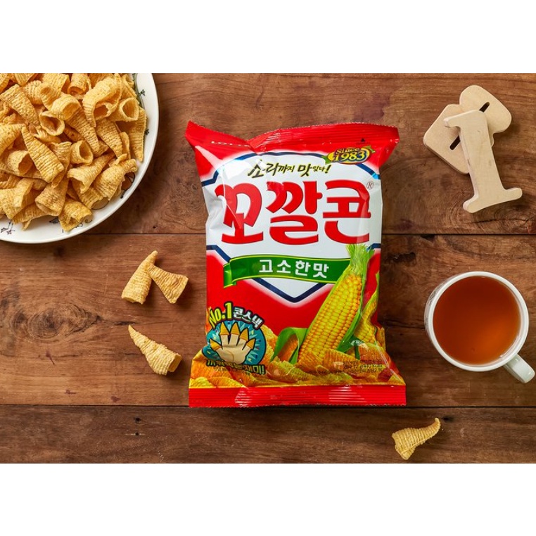 SNACK BẮP NÓN HÀN QUỐC 72G -  꼬깔콘 고소한 맛 72G