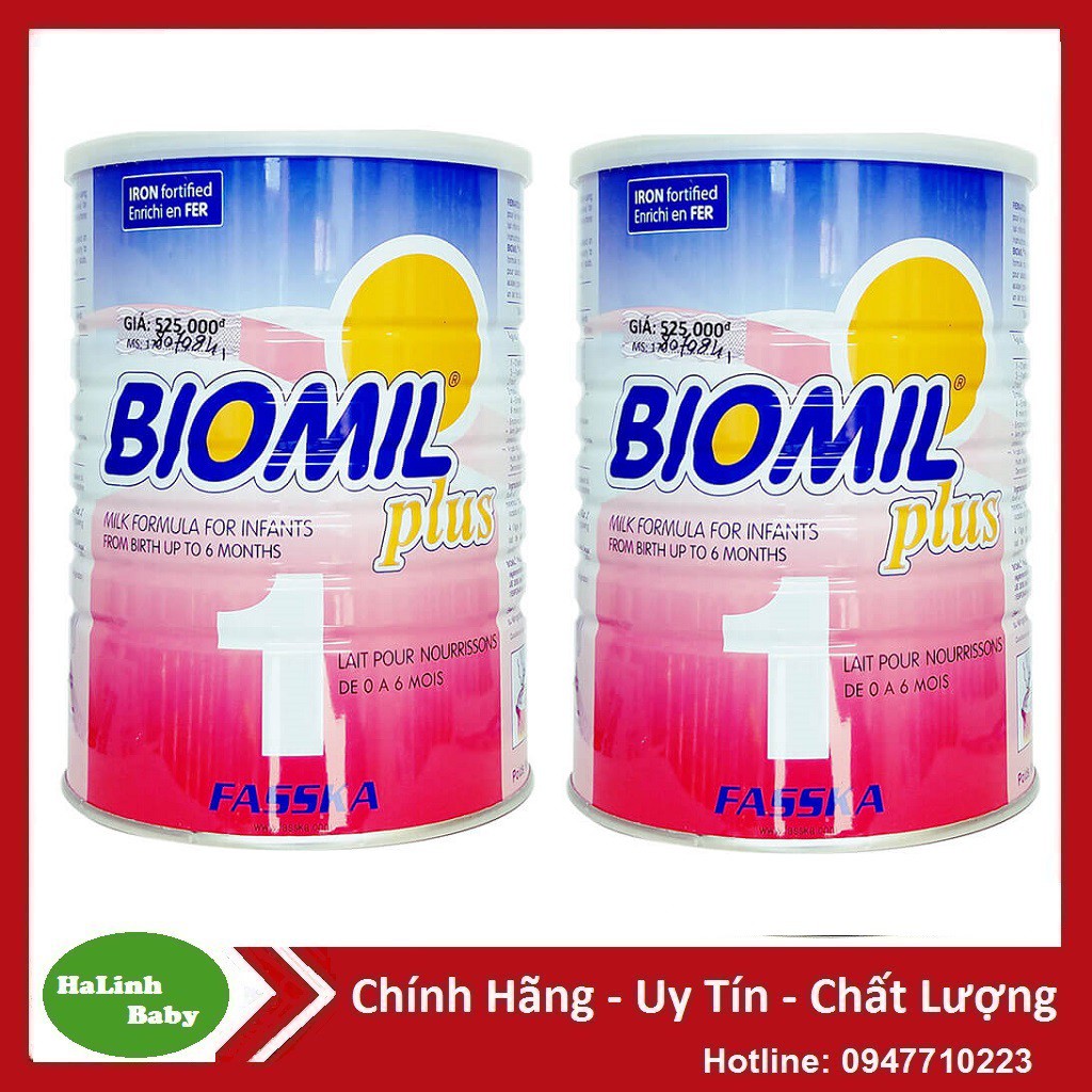 Combo 2 Lon Sữa Biomil số 1 800g [Date 2022]