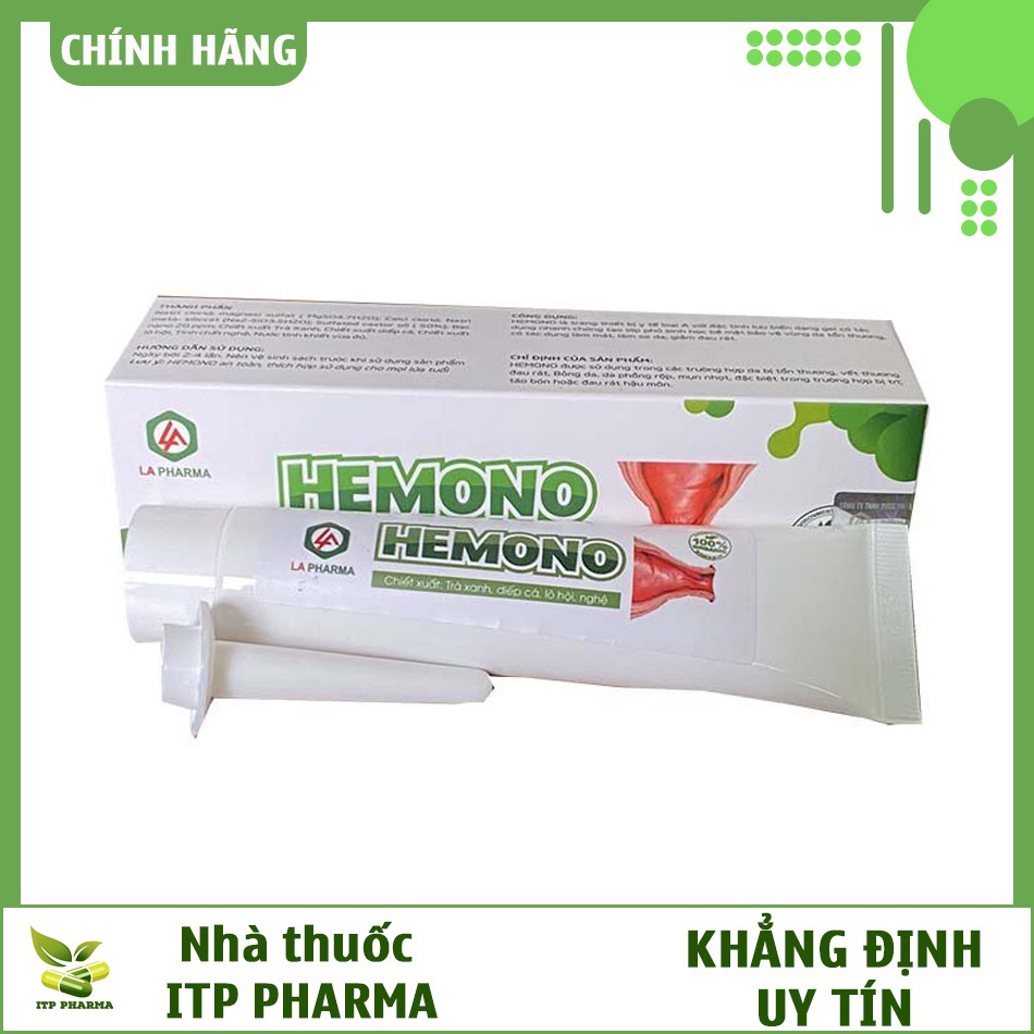 Gel bôi trĩ Hemono Gel - Teo trĩ ngoại, giảm đau rát chảy máu hiệu quả [DÙNG ĐƯỢC CHO BÀ BẦU] - Nhà thuốc ITP Pharma