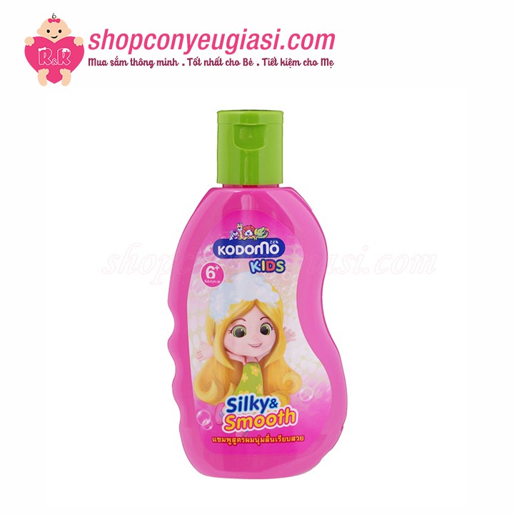 Dầu Gội Xả Trẻ Em Kodomo Silky &amp; Smooth 200ml - Dành Cho Bé 6 Tuổi Trở Lên