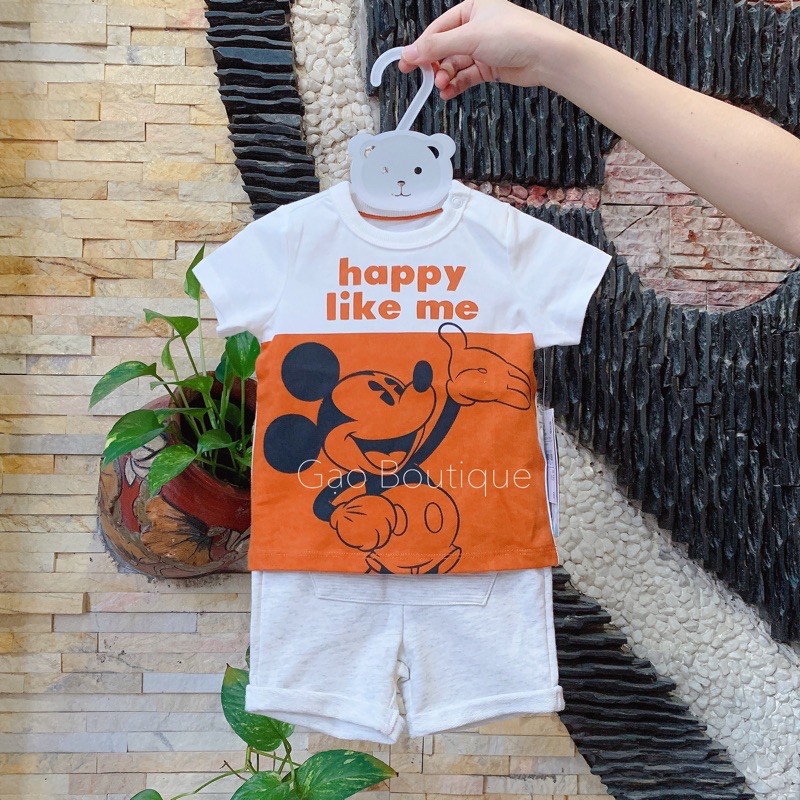 [Hình thật] Bộ đồ hè cho bé trai mickey Disney