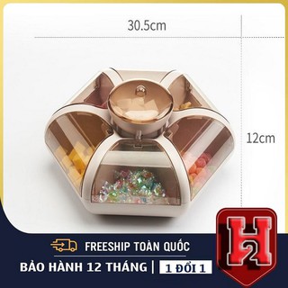 Khay Mứt Tết Hình Hoa 6 Cánh Tự Bung, Hộp Mứt Bánh Kẹo Mẫu Mới Nhất 2021
