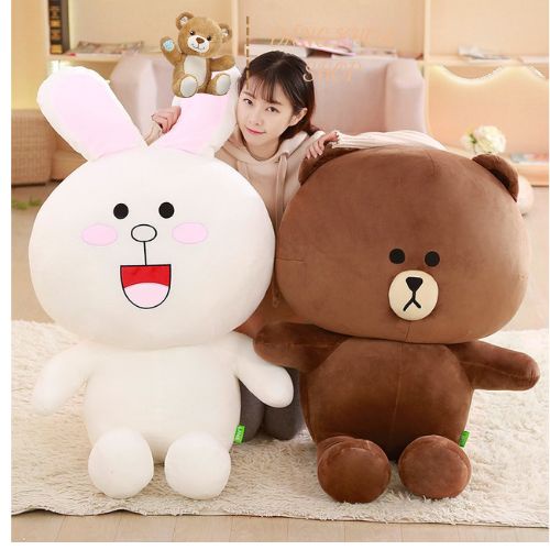 Gấu Bông Brown Buồn Cao Cấp, Thú Nhồi Bông Brown Mềm Mịn Không Xù Lông - Hàng Cao Cấp