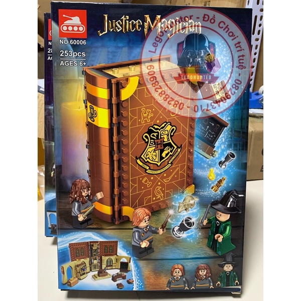 Nonlego Lari 60006 Harry Potter Book màu nâu lớp học phép thuật