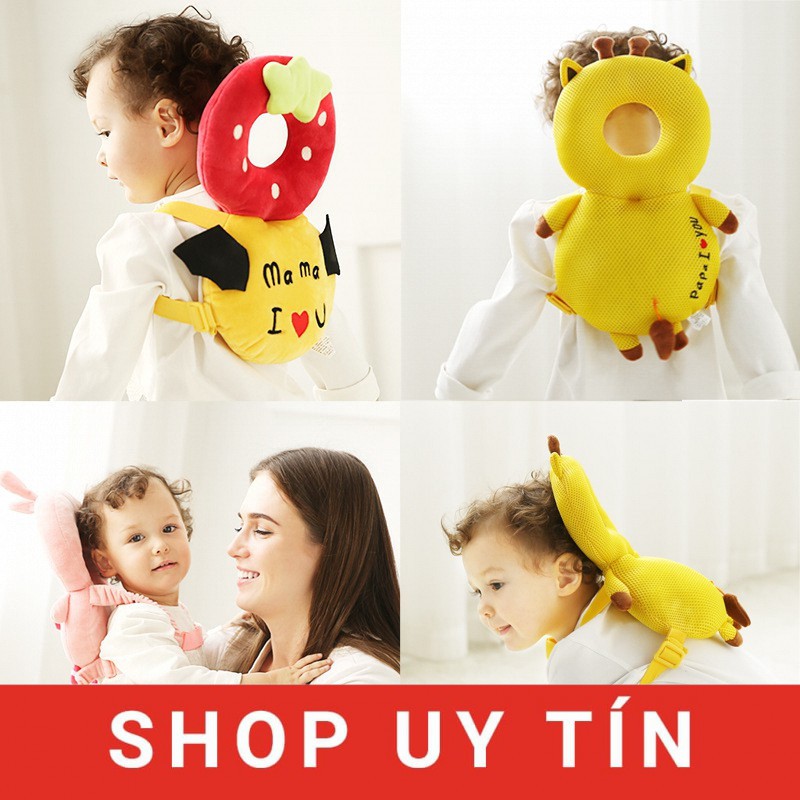 Gối giữ và bảo vệ đầu, cổ, lưng chống va đập cho bé tập ngồi tập đi Babychun