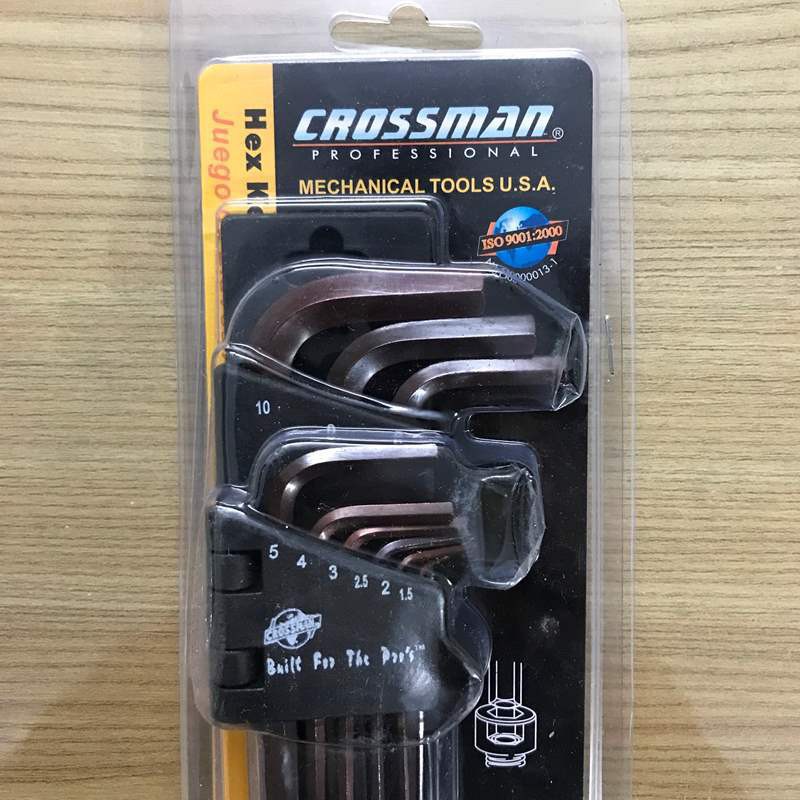 Bộ lục giác bi 9 cái Crossman 66-099 Giúp người dùng dễ dàng mở các khóa lục giác và bền bỉ với thời gian  -𝗥𝗛𝗜𝗡𝗢.