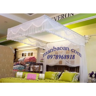 🌸Khung + Màn🌸Tuyn Lạnh Kiểu Thái 🎁🎁🎁Gấp Gọn Tiện Dụng 2m2x2m, 1m8x2m 1m6x2m (gồm cả bộ khung inox)