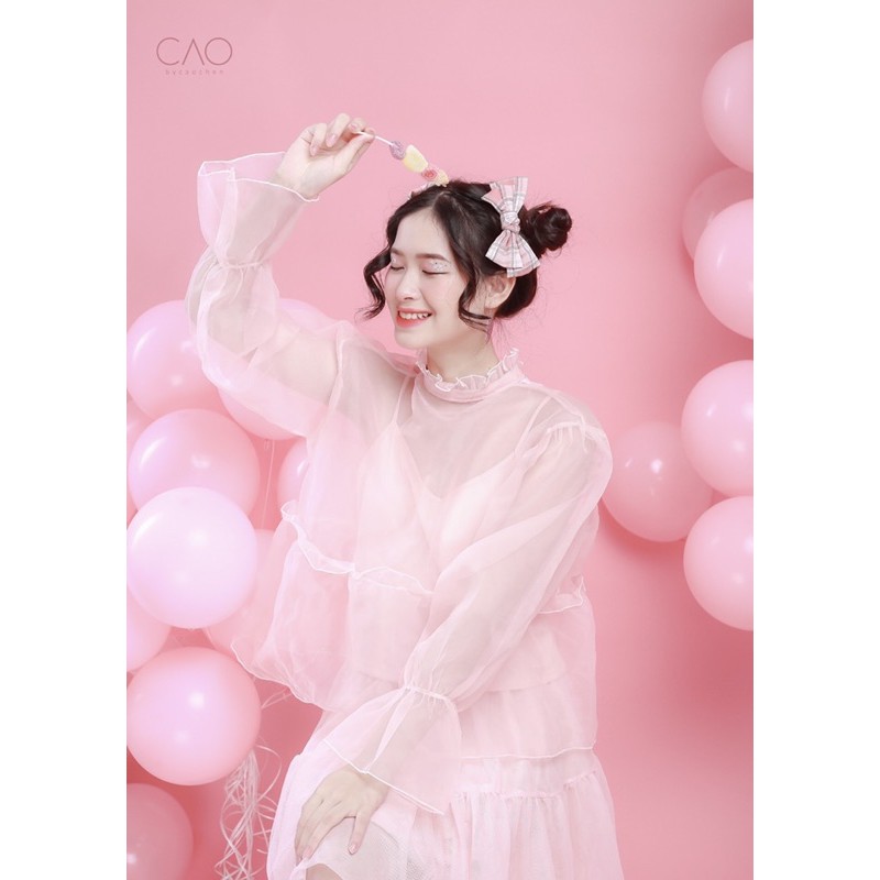 ÁO CÁCH ĐIỆU - CANDY SHIRT - ÁO KÍNH 3 NƠ - A0022