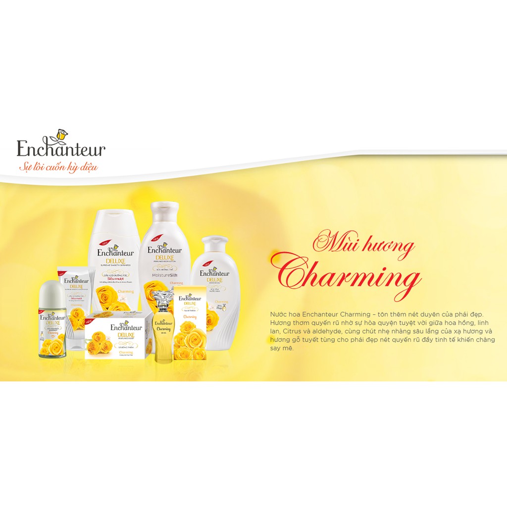 Enchanteur - Sữa dưỡng thể mềm mịn da Silk Protein hương Charming / Delightful 200 gr