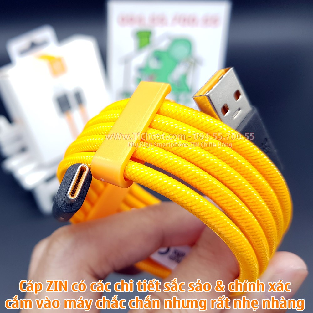 [ZIN McLaren] Cáp OnePlus Sạc Nhanh Warp Charge 30W Dây Dù Màu Cam