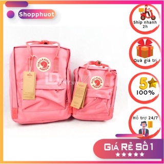 [Flash_Sale] combo Balo Kanken Fjallraven classic hồng đậm