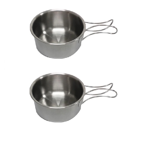 Daiso Nồi Thép Stainless Steel Bowl With Handle 10Cm -3.9In-