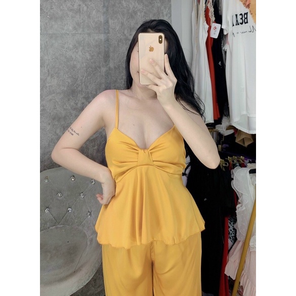 ❌❌❌HOT Đồ ngủ sexy dài dây,đồ ngủ sexy dài có nơ satin loại 1 mềm mịn mát | BigBuy360 - bigbuy360.vn