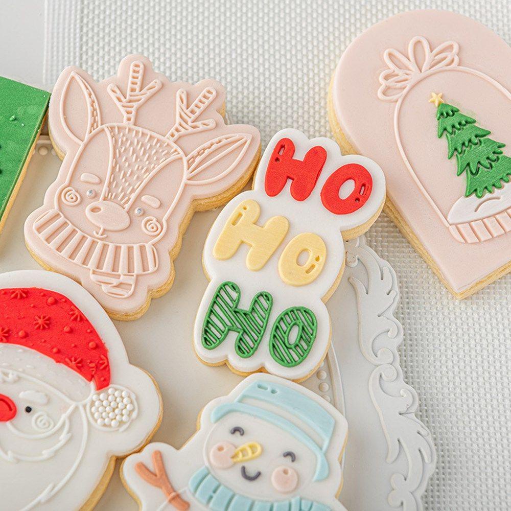 Khuôn Dập Nổi Tạo Hình Trang Trí Bánh Quy Chủ Đề Giáng Sinh