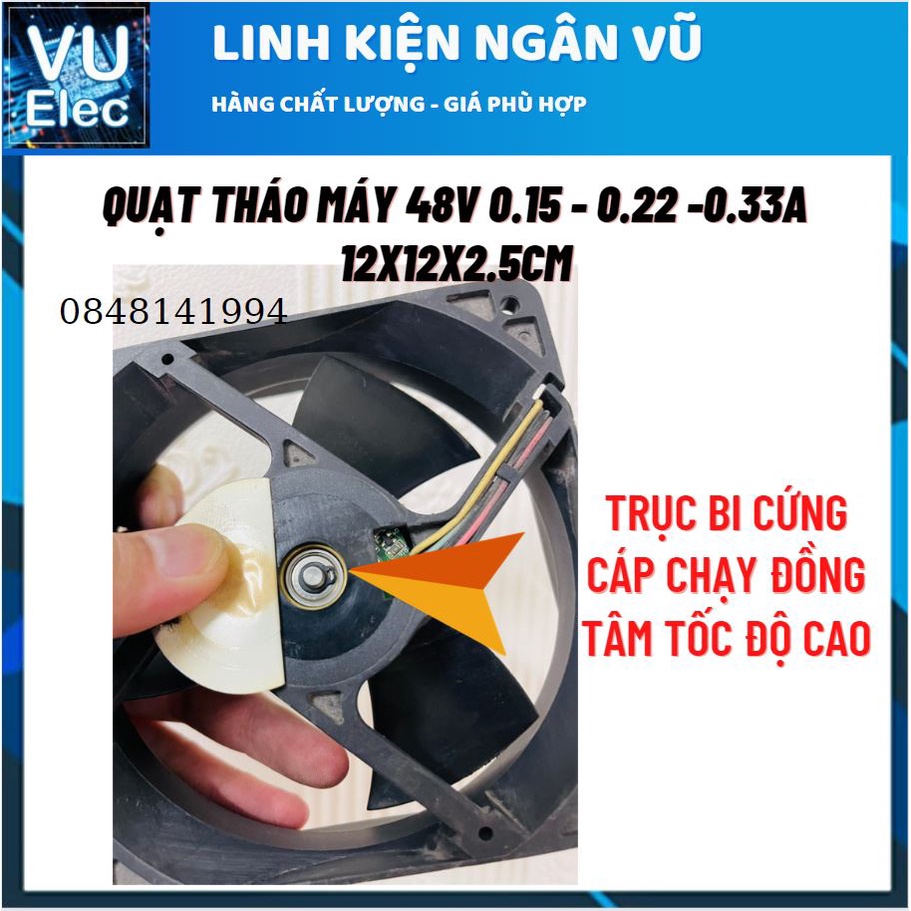 Quạt hút mùi , quạt thông gió , quạt hút gió DC48V cực mạnh 3 cánh | BigBuy360 - bigbuy360.vn