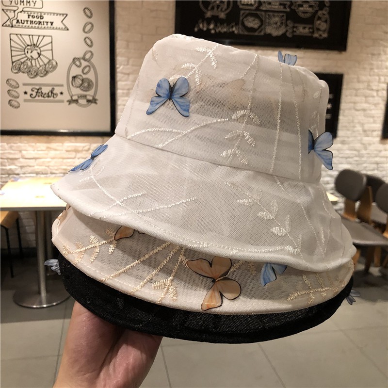 Nón Tai Bèo Che Nắng Phối Lưới Thoáng Khí Thời Trang Mùa Hè Phong Cách Hàn Quốc Cho Nữ