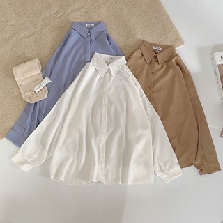 Áo sơ mi voan lụa dáng rộng 90201 CHERRYCOCO