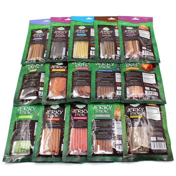 Bánh thưởng cho chó Jerky 70gr nhiều vị