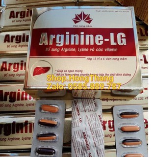 Arginine - LG bổ gan, mát gan, giải độc gan, tăng cường chức năng gan hộp 60 viên