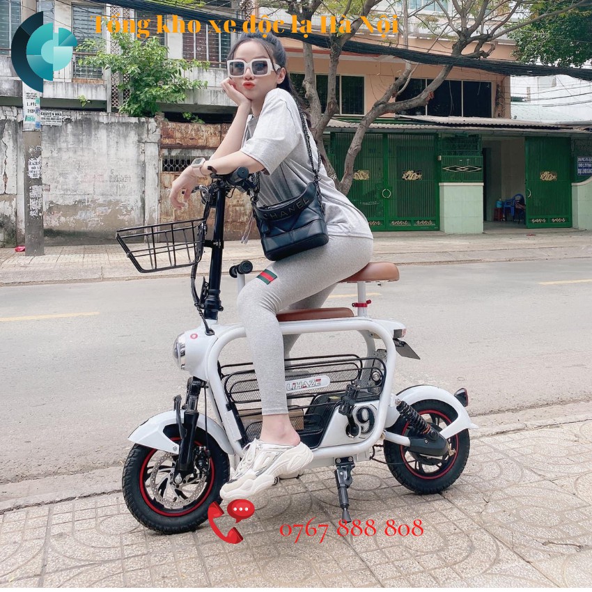 Xe đạp điện Lihaze 🔥 HÀNG CHÍNH HÃNG 🔥 Xe điện gấp gọn Lihaze pin 15a chạy tối đa 70km