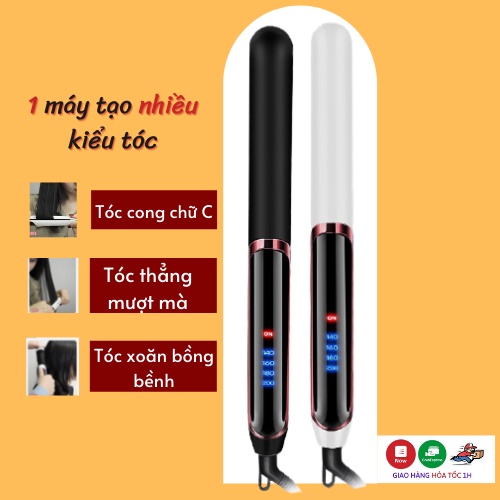 Máy Ép, Là Tóc, Uốn Duỗi Tóc Đa Năng - Hàng Chính Hãng Hàn Quốc.