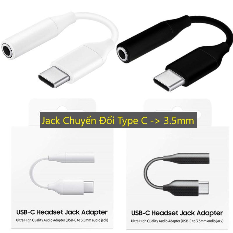 Cáp Chuyển Đổi Type C sang 3.5mm Samsung, Jack chuyển đổi kết nối ổn định - BH 6 Tháng 1 Đổi 1 - TuHaiStore