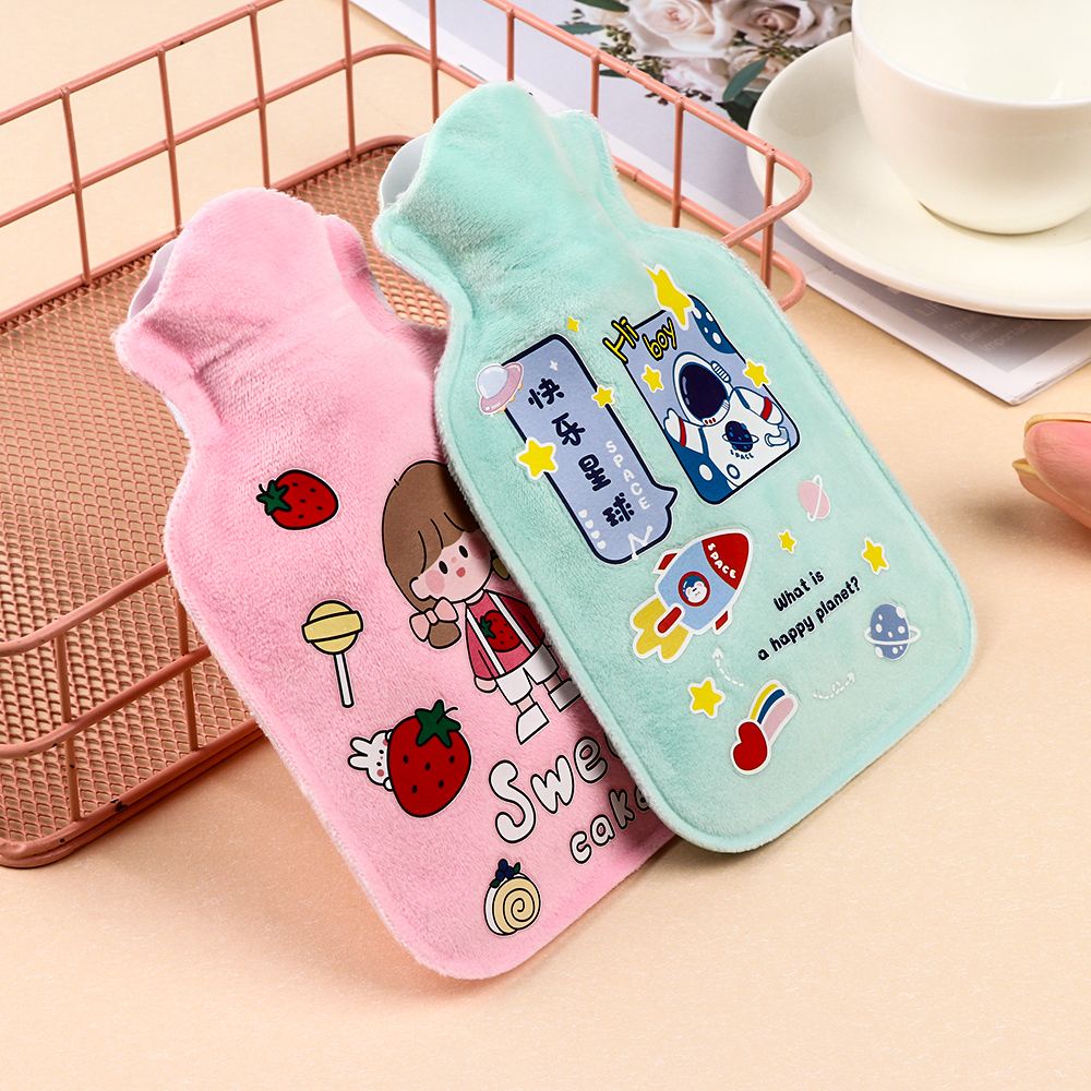 Bình Nước Sưởi Ấm Hình Hoạt Hình Dễ Thương Chống Nổ Tái Sử Dụng Tiện Lợi