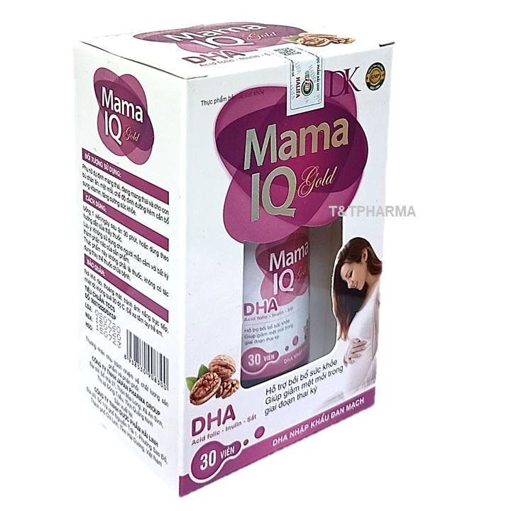 Viên uống Mama IQ Giúp bổ sung DHA và Vitamin tổng hợp cho Bà bầu
