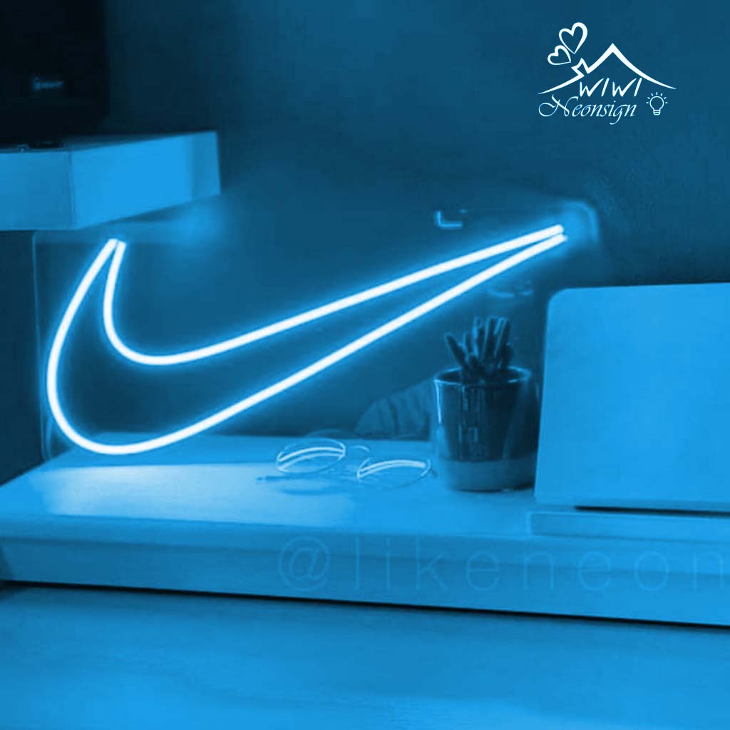 Đèn led neon nike nhiều màu giá rẻ sập sàn | size 31x14 cm | Decor trang trí phòng ngủ