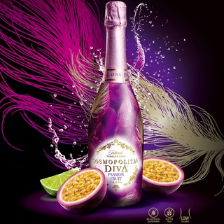 Vang Sủi Ngọt Cosmopolitan Diva Vị Chanh Leo 5.5% Nhập Khẩu Latvia (Lọc Bằng Vàng Thật) Chai 750ml